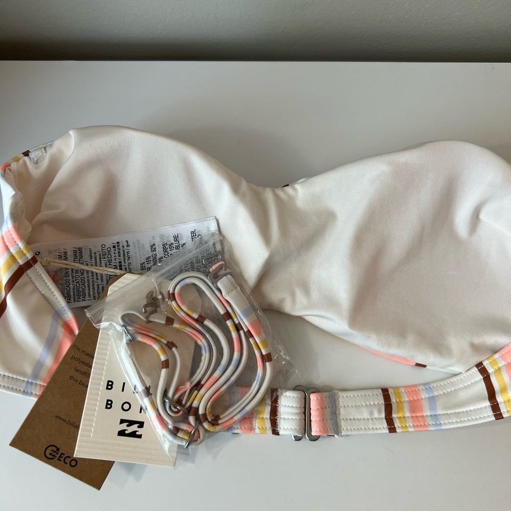 Billabong Feeling Sunny Striped Bandeau Bikini Top - Picture 5 of 6